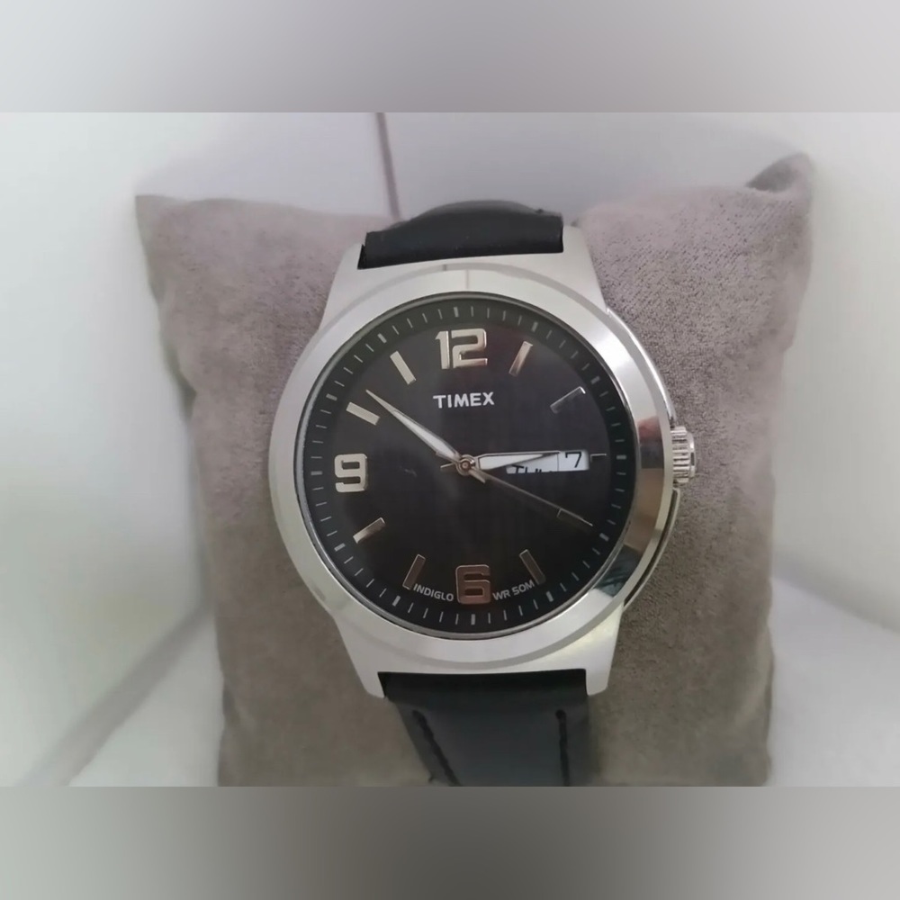 TIMEX EXPEDITION INDIGLO WR50 STAINLESS QUARTZ WATCH